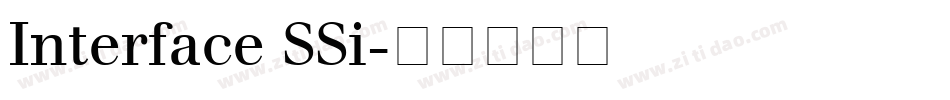 Interface SSi字体转换